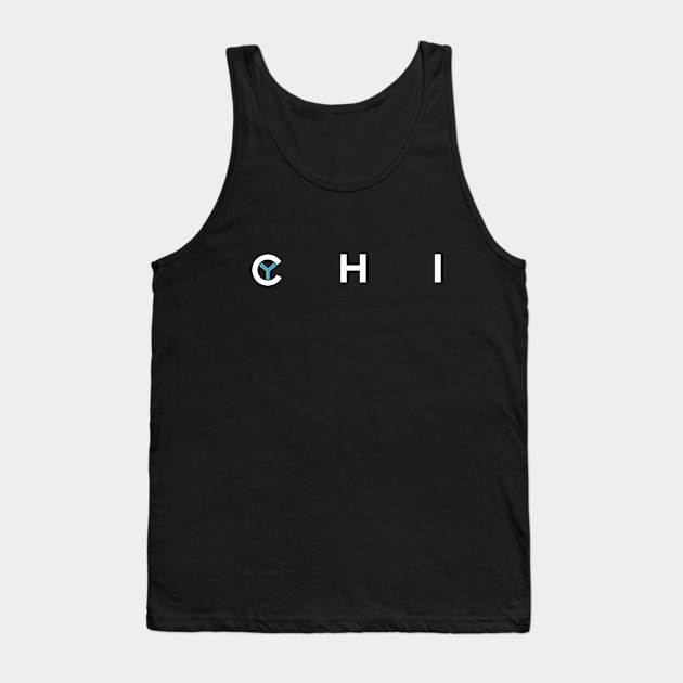 Classic CHI Chicago design Tank Top by MalmoDesigns